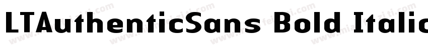 LTAuthenticSans Bold Italic005000字体转换